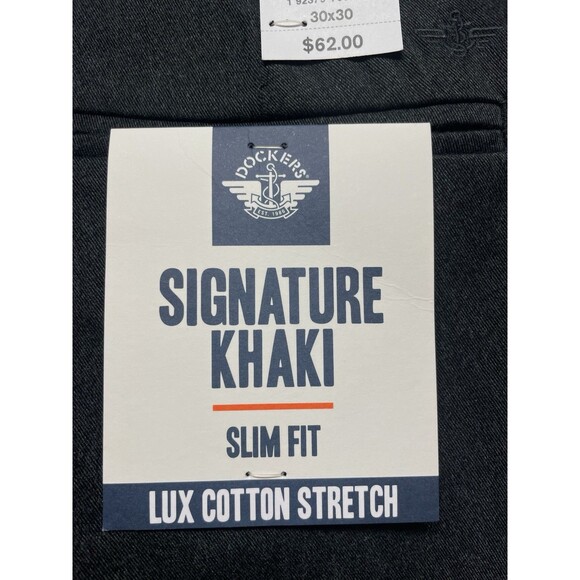 Dockers Signature Khaki Slim Fit Men's Flex Comfort Stretch Pants Size 30x30 - Picture 8 of 14